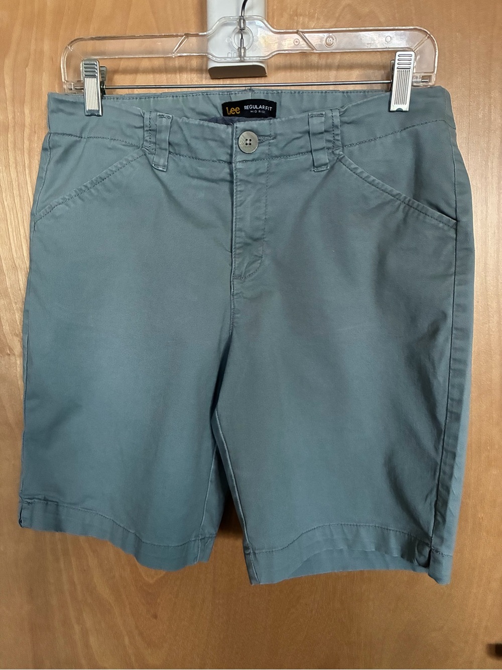Lee Regular Fit Slate Green Shorts